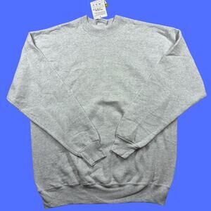 Vintage 90s Pro Spirit Sweatshirt XLT Heather Gray Crewneck Fleece Athletic NEW
